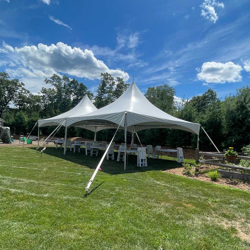 80 Person High Peak Frame Tent Party Package
