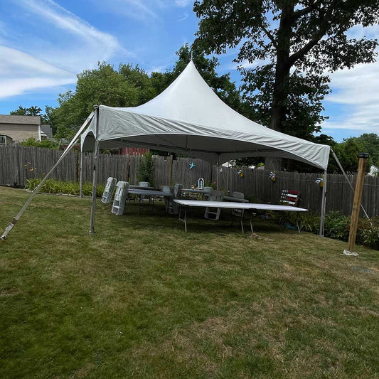 40 Person High Peak Frame Tent Party Package Cape Cod Massachusetts