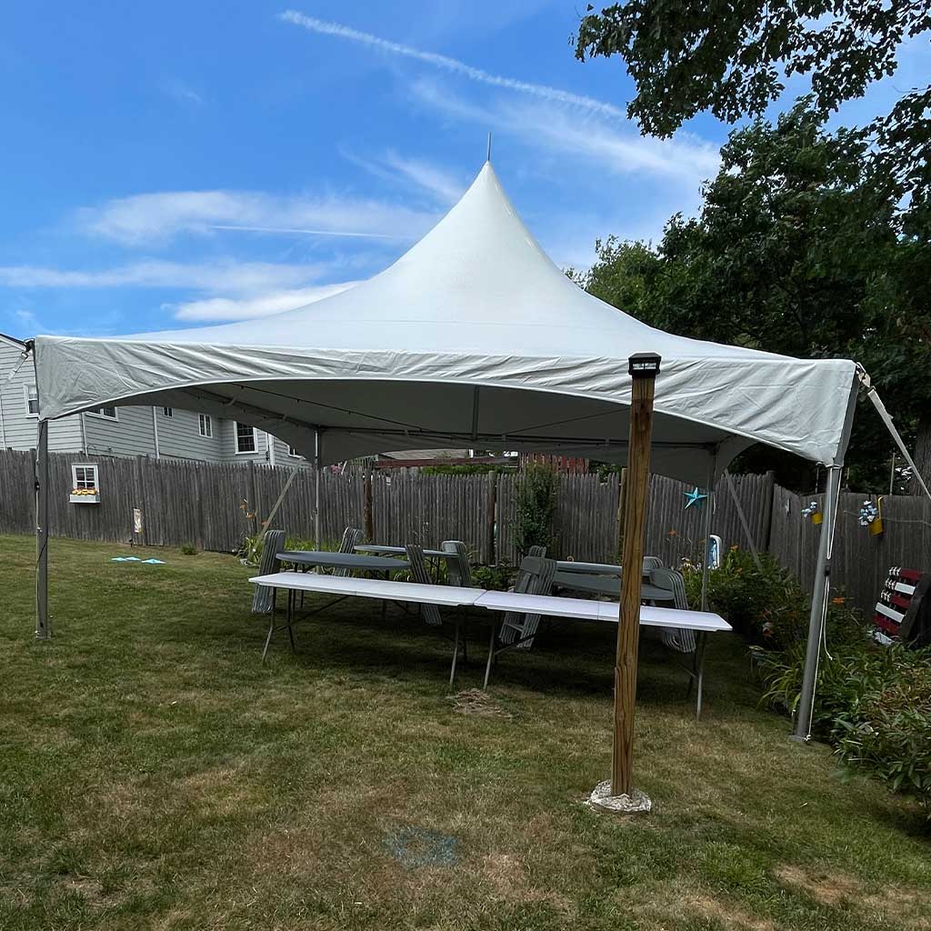 40 Person High Peak Frame Tent Party Package Cape Cod Massachusetts