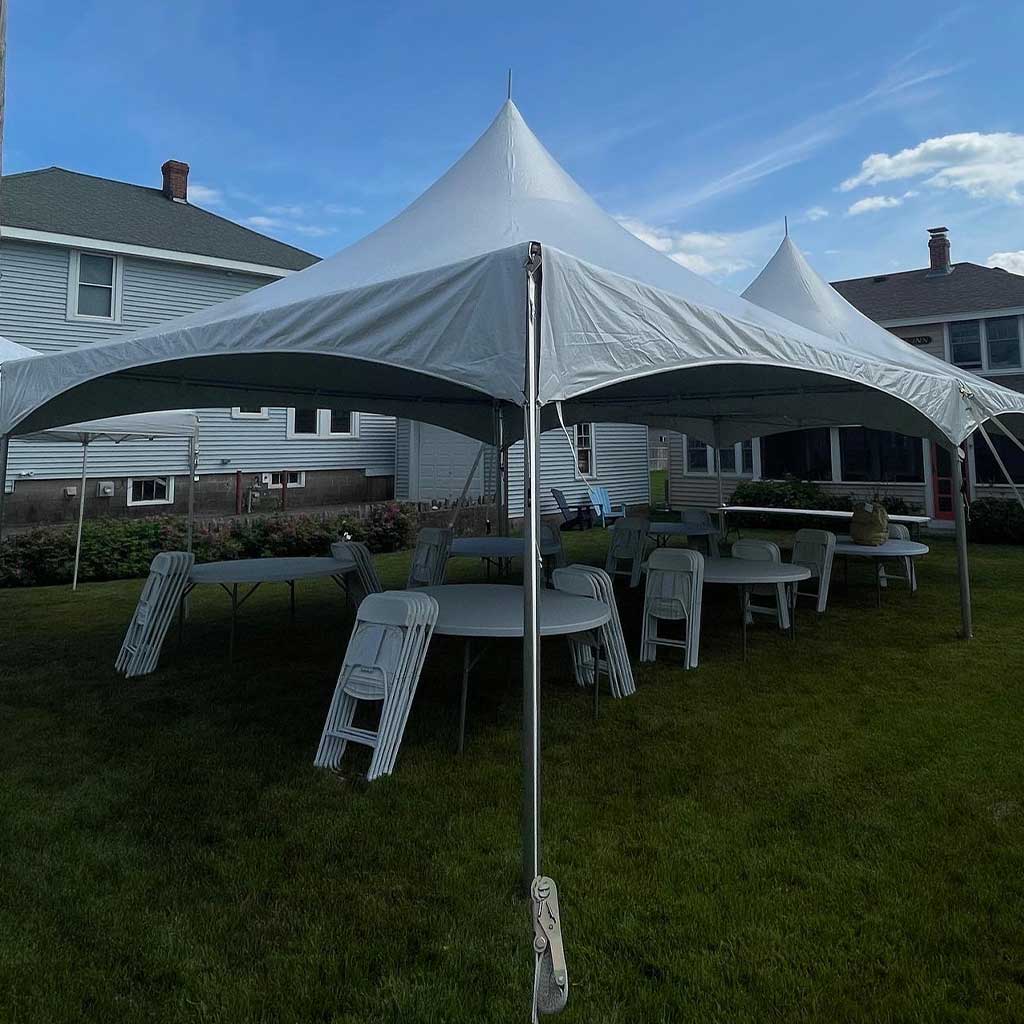 80 Person High Peak Frame Tent Party Package